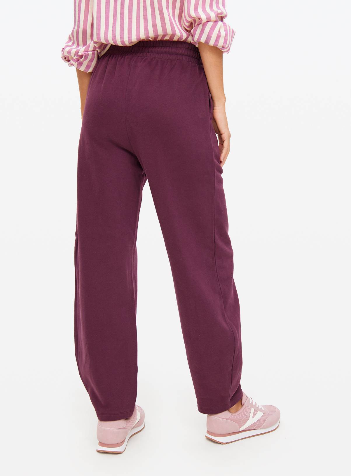 Burgundy Balloon Co-ord Joggers L - Image 4